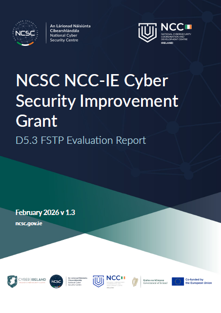 Front Cover of NCC-IE SME Cyber Security Improvement Grant Report 2025